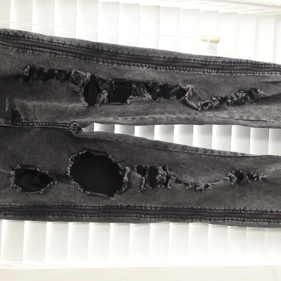 American Bazi high-rise destroyed jeans - Picture 2 of 14
